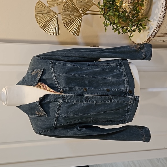 Liz Claiborne Denim Jacket SZ L - Picture 1 of 8